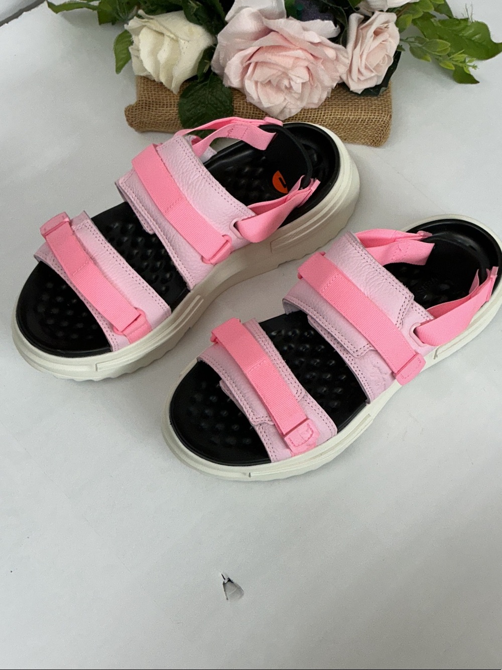 Unisex Pink Adjustable Sport Sandals